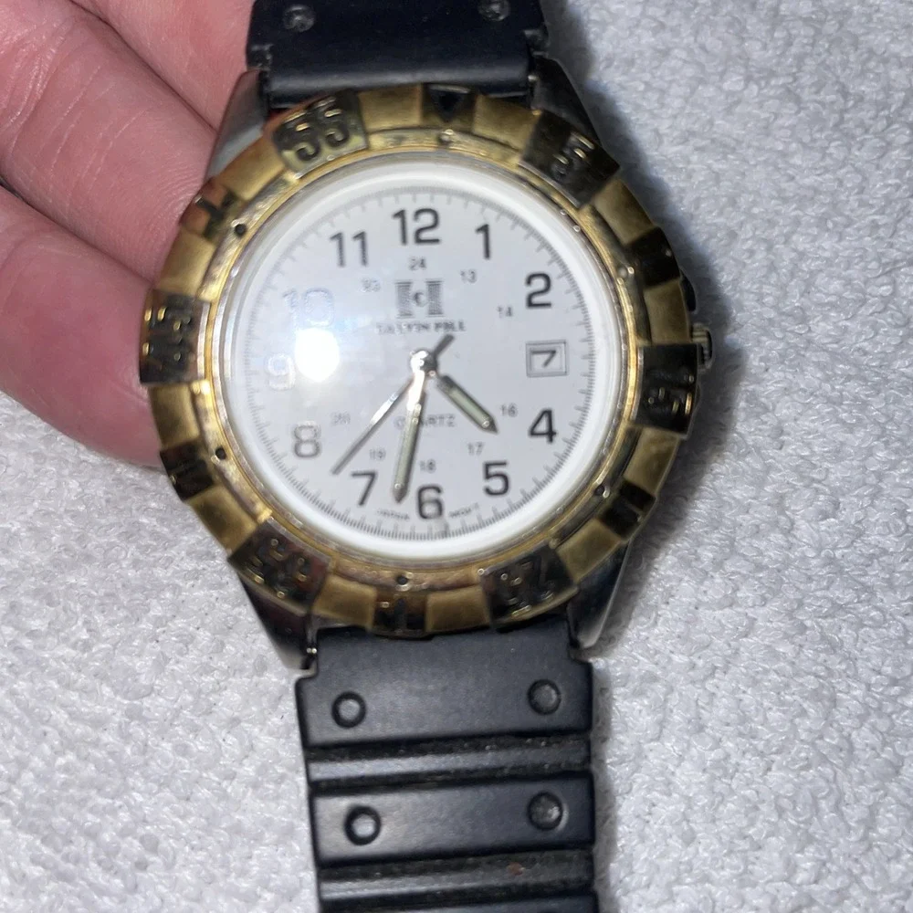 Vintage Calvin Hill  Watch Mens Gold Silver Two Tone #c3